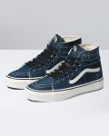 SEPATU SNEAKERS HIGH TOP CLASSIC CASUAL PRIA WANITA ORIGINAL VNS OTW | SK8 HI TAPERED DENIM NAVY