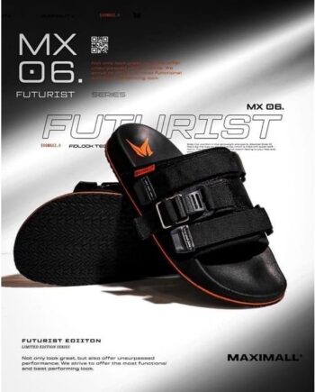SANDAL SLIDE MAXIMALL | MX-06 BLACK ORANGE