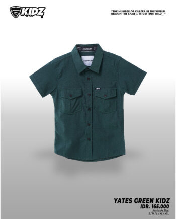 KEMEJA LENGAN PENDEK ANAK FRIDAY KILLER | YATES GREEN KIDS