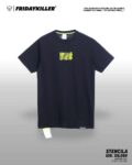 Friday Killer STENCILA T-Shirt Pria - BLACK