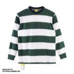 KAOS LENGAN PANJANG MOTIF GARIS FRIDAY KILLER | DELUCIA GREEN LS