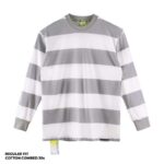 KAOS LENGAN PANJANG MOTIF GARIS FRIDAY KILLER | DELUCIA GREY LS