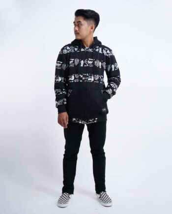 JAKET HOODIE FRIDAY KILLER | ROCK STR HD BLK