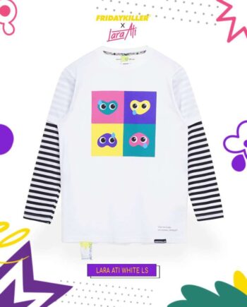 KAOS LENGAN PANJANG FRIDAY KILLER X LARA ATI | LARA ATI WHT LS