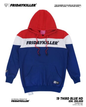 JAKET HOODIE FRIDAY KILLER | 19 THIRD BLUE HD
