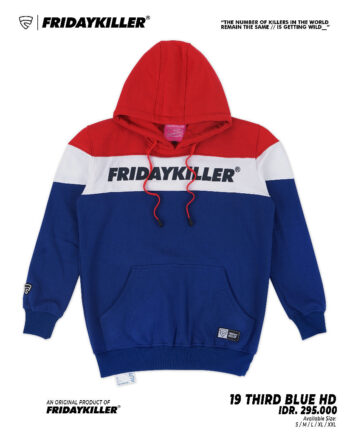 JAKET HOODIE FRIDAY KILLER | 19 THIRD BLUE HD