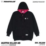 Friday Killer MUFFINKILLERHD ZIPHOODIE Pria - BLACK