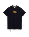 Friday Killer RATTVIK OCHRE T-shirt - BLACK