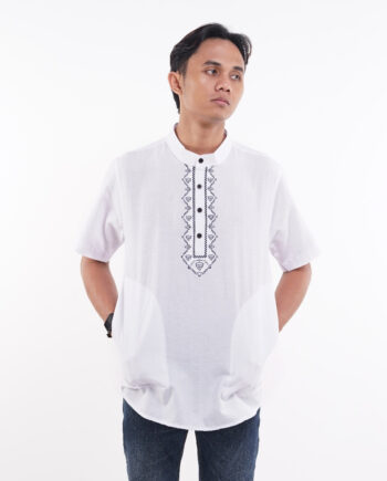 KEMEJA KOKO LENGAN PENDEK FRIDAY KILLER | GRAIL WHT NAVY SS