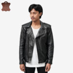 JAKET KULIT RAMONES FRIDAY KILLER | LEO BIKER ALL BLK
