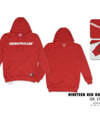 JACKET FRIDAY KILLER | NINETEEN RED HOODIE