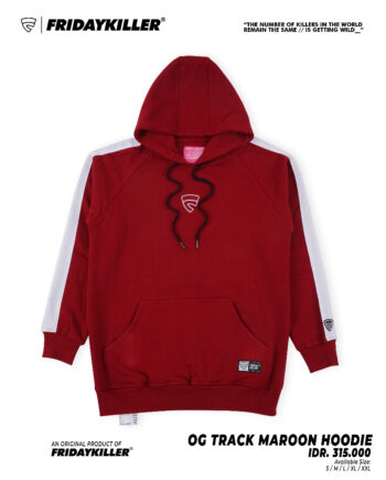 JACKET FRIDAY KILLER | OG TRACK MAROON HOODIE