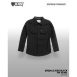 KEMEJA LENGAN PANJANG ANAK FRIDAY KILLER | SOCIALE KIDS BLK