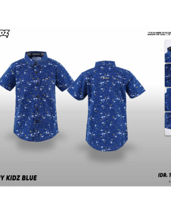 KEMEJA ANAK FRIDAY KILLER |MACHY KIDS BLUE