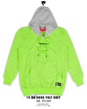 JAKET HOODIE FRIDAY KILLER | 19 OG HOOD VOLT GREY