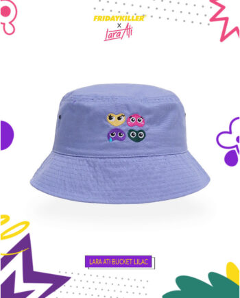 TOPI BUCKET FRIDAY KILLER X LARA ATI | LARA ATI BUCKET LILAC