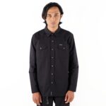 KEMEJA  LENGAN PANJANG FRIDAY KILLER | TEXAS BLACK LS Pria Casual