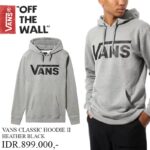 JAKET HOODIE VANS OFF THE WALL | VANS CLASSIC HOODIE GREY