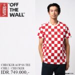 KAOS/SWEATER VANS OFF THE WALL | CHECKER AOP SS TEE CHILI CHECKER