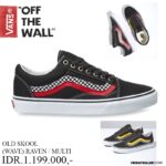 SEPATU VANS OFF THE WALL | OLD SKOOL (WAVE) RAVEN / MULTI