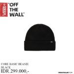 TOPI KUPLUK / BEANIE VANS OFF THE WALL | CORE BASIC BEANIE BLACK