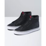 SEPATU VANS OFF THE WALL | SK8 HI FANGS BLACK TRUE WHITE