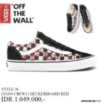SEPATU VANS OFF THE WALL | STYLE 36 VANS CREW CHECKERBOARD RED