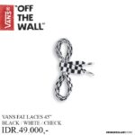 TALI SEPATU VANS OFF THE WALL | VANS FAT LACES 45 BLACK WHITE