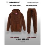 PAKAIAN SETELAN HOODIE + JOGGER FRIDAY KILLER | REPS BROWN