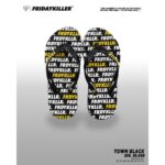 SANDAL JEPIT FRIDAY KILLER | TOWNY BLACK