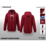 JAKET FRIDAY KILLER | LONGSHOT MAROON HOODIE