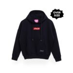JAKET HOODIE OVER SIZE FRIDAY KILLER | OLD BOX BLACK HOODIE