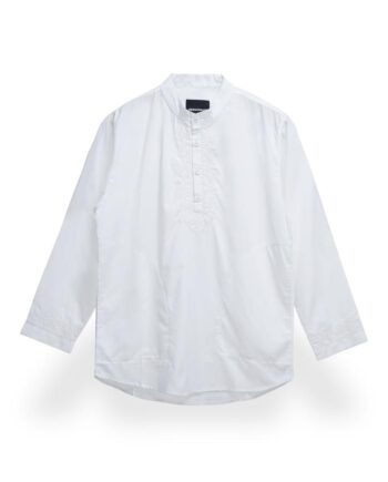 KEMEJA KOKO LENGAN PANJANG FRIDAY KILLER | GRAIL ALL WHITE LONGSLEEVE