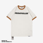 KAOS PRIA KATUN COMBED 24s CASUAL SIMPLE LENGAN PENDEK HITAM FRIDAY KILLER | CORE RING CRM BRW