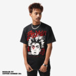 KAOS KATUN COMBED 30s PRIA POP PUNK SERIES LENGAN PENDEK HITAM FRIDAY KILLER | THE FINK BLACK