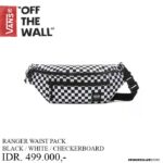 TAS SELEMPANG VANS OFF THE WALL | RANGER WAISTPACK BLK WHT CHECK