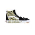 SEPATU VANS OFF THE WALL | SK8 HI MOON EYES BLACK YELLOW