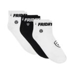 KAOS KAKI ANKLE FRIDAY KILLER 3 PASANG | DANVE 3P WHITE BLACK