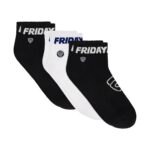 KAOS KAKI ANKLE FRIDAY KILLER 3 PASANG | DANVE 3P BLACK WHITE NAVY