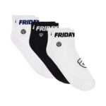 KAOS KAKI ANKLE FRIDAY KILLER 3 PASANG | DANVE 3P WHITE BLACK NAVY