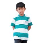 KAOS ANAK ANAK MOTIF STRIPE FRIDAY KILLER | X BNS TEAL KIDS