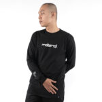 KAOS KATUN COMBED 20's CASUAL PRIA WANITA LENGAN PANJANG HITAM ORIGINAL MATERNAL DISASTER | ZIPAWN